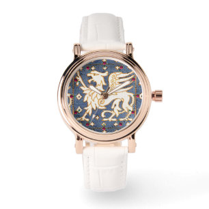 BLUE WHITE FANTASY GRYPHONS WATCH