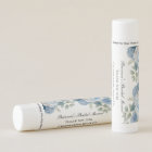 Blue White Floral  Bridal Shower Lip Balm Favors