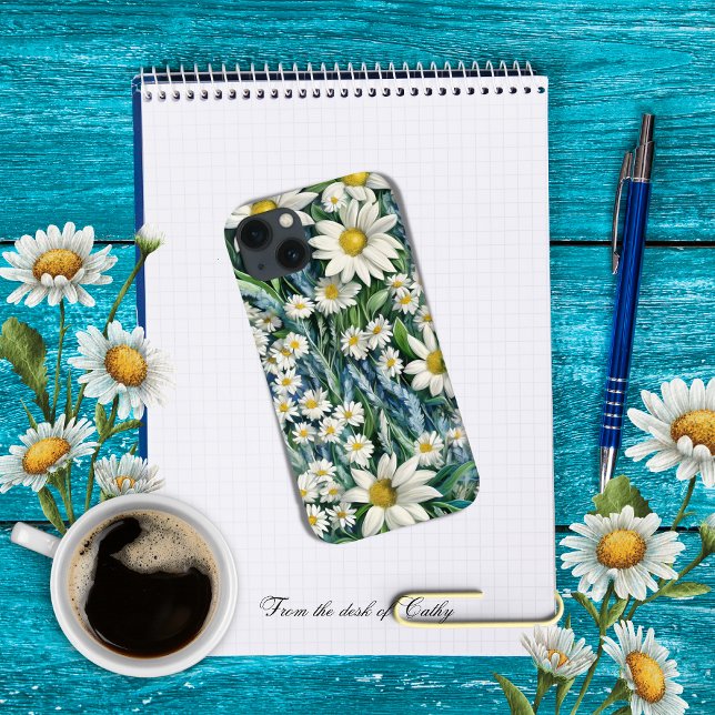 Blue & White Floral Daisies Case-Mate iPhone Case (Creator Uploaded)