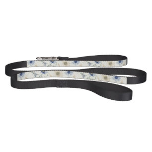 Blue White Floral Pet Leash