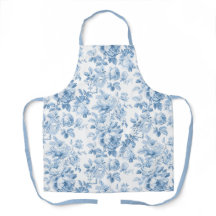 Blue & White Floral Toile