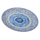 "Blue & White Flowers" Melamine Plate (Right Side)