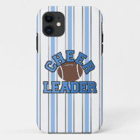 Blue & White Football Cheerleader iPhone 5 Case