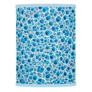 Blue & White Frosty Fantasy Abstract Ice Mosaic Lamp Shade
