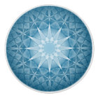 Blue White Geometric Pattern Mandala