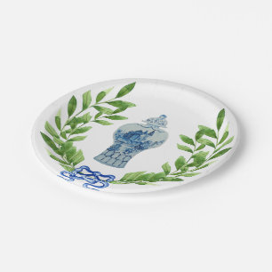 Blue & White Ginger Jar Paper Plates