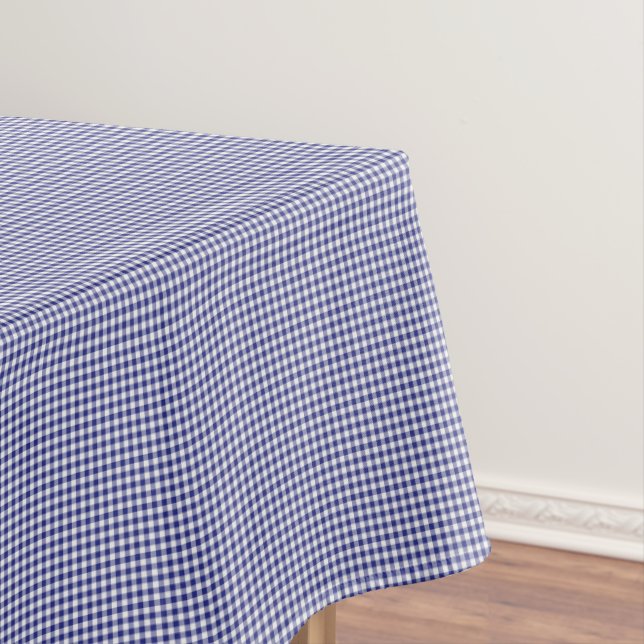 Blue-White Gingham-52 x 70 COTTON TABLE CLOTH (In Situ)