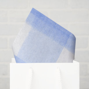 Blue White Gingham Check Tissue Paper