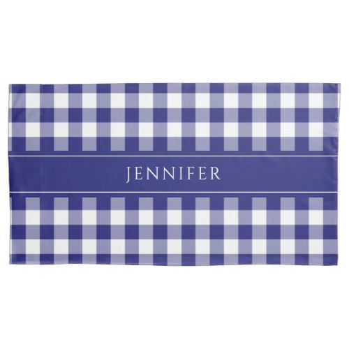 Blue  White Gingham  Farmhouse Pattern Name Pillo Pillow Case