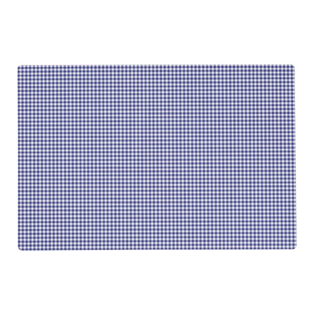 Blue-White Gingham-PAPER PLACE MAT (Front)