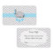 Blue White Gray Elephant Baby Shower Diaper Raffle