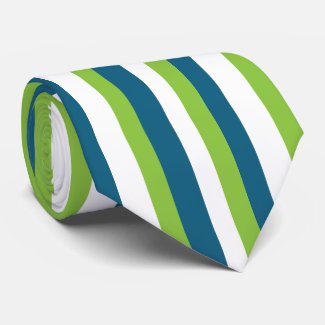 Blue White Green Vertical Stripes 
