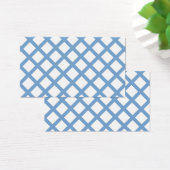 Blue White Harlequin Diamond Stripe Pattern (Desk)