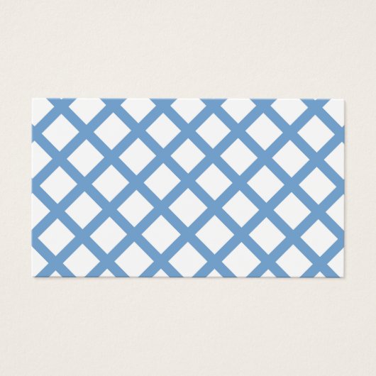Blue White Harlequin Diamond Stripe Pattern (Front)