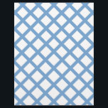 Blue White Harlequin Diamond Stripe Pattern Letterhead<br><div class="desc">Blue White Harlequin Diamond Stripe Pattern Letterhead</div>