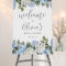 Blue & White Hydrangea Bridal Shower Foam Board