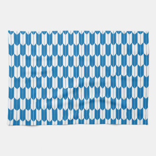 Blue & White Japanese Yagasuri Kitchen Towel
