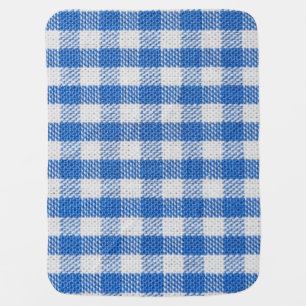 Blue-white lined dining clothes. baby blanket
