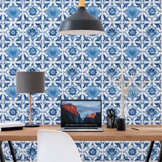 Blue White Littleflorey Delft Tile