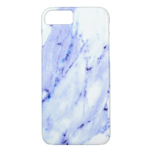 Blue White Marble stone granite iPhone 8/7 Case