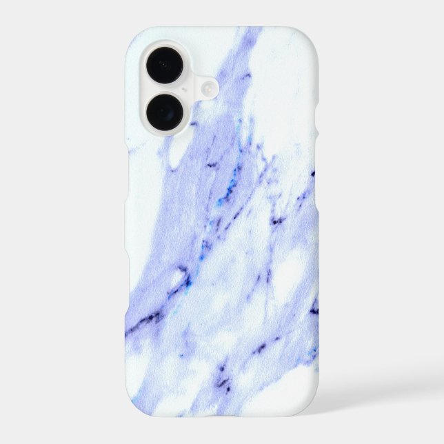 Blue White Marble stone granite  Case-Mate iPhone Case (Back)