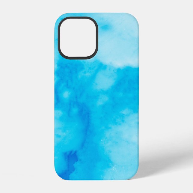 Blue White marble texture with natural patternabst Iphone Case (Back)