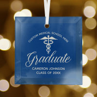 Blue White Medical School Graduation Gift