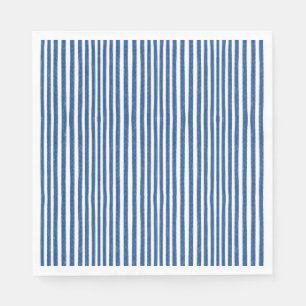 Blue & White Nautical stripes  Napkins