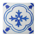 Blue White Patterned Mediterranean Watercolor Ceramic Tile<br><div class="desc">Take your home renovation to the Mediterranean with our Blue & White Patterned Mediterranean Watercolor Ceramic Tile! This beautiful tile is sure to take your space up a notch with its unique blend of colors and styles. The blue hues in this tile blend invoke an ocean-side atmosphere, while the patterned...</div>