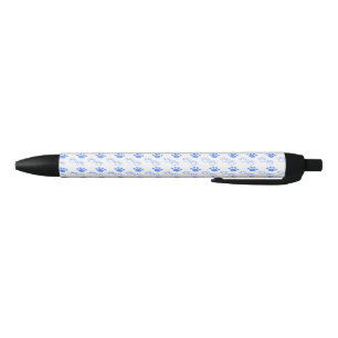 Blue & White Paws Ink Pen