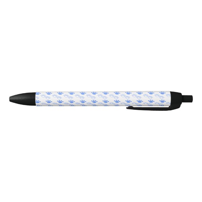 Blue & White Paws Ink Pen (Bottom)