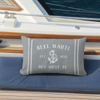 Blue & White Personalized Boat Name Anchor