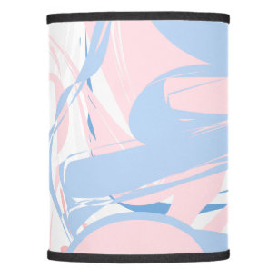 Blue White Pink Marble Swirl Abstract Lamp Shade