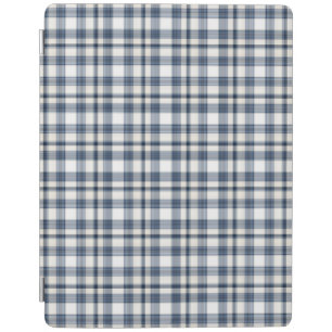 Blue White Plaid 1 iPad Smart Cover