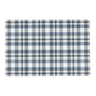 Blue White Plaid 1 Placemat
