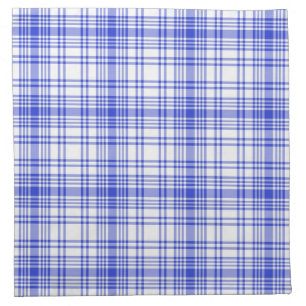 Blue White Plaid 2 Napkin