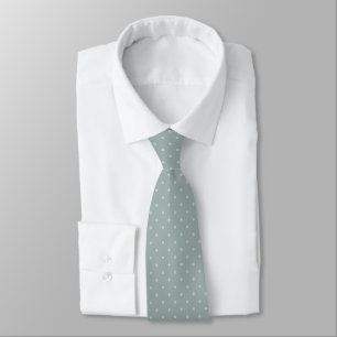 Blue White Polka Dot Men's Gift Neck Tie