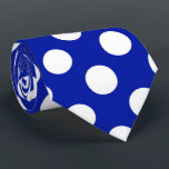 Blue white polka dot pattern tie<br><div class="desc">design by www.etsy.com/Shop/azredheadpapers</div>