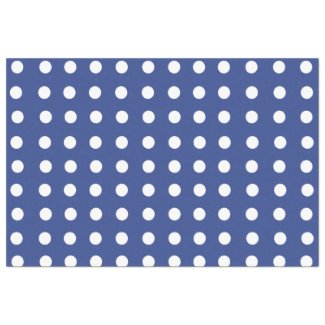 Blue White Polka Dots