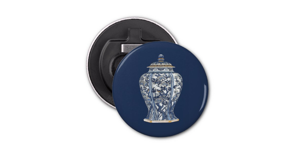 Blue White Porcelain Vase by Vision Studio Bottle Opener Zazzle