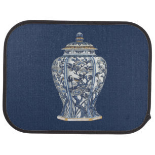 Blue & White Porcelain Vase by Vision Studio Car Floor Mat