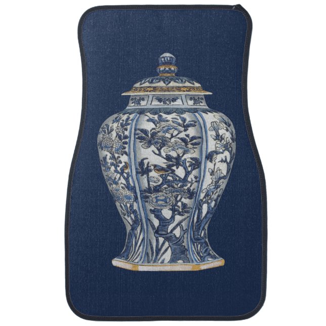 Blue & White Porcelain Vase by Vision Studio Car Mat (Front)