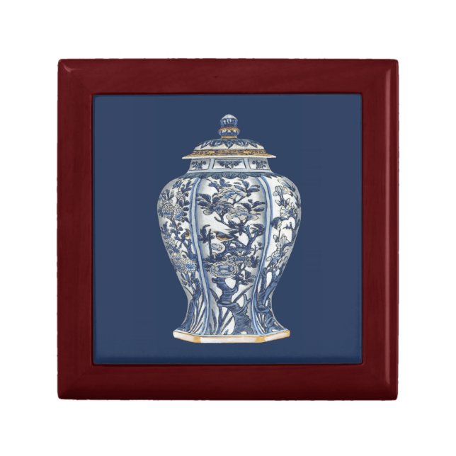 Blue & White Porcelain Vase by Vision Studio Gift Box (Front)