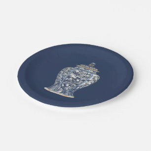 Blue & White Porcelain Vase by Vision Studio Paper Plates
