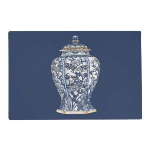 Blue  White Porcelain Vase by Vision Studio Placemat