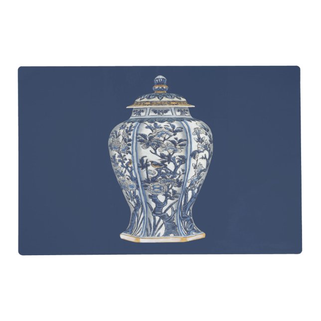 Blue & White Porcelain Vase by Vision Studio Placemat (Front)