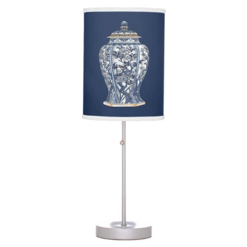 Blue  White Porcelain Vase by Vision Studio Table Lamp