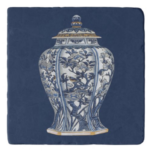 Blue  White Porcelain Vase by Vision Studio Trivet