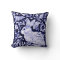 Blue & White Rabbit Pillow, "Dedham Blue" Design