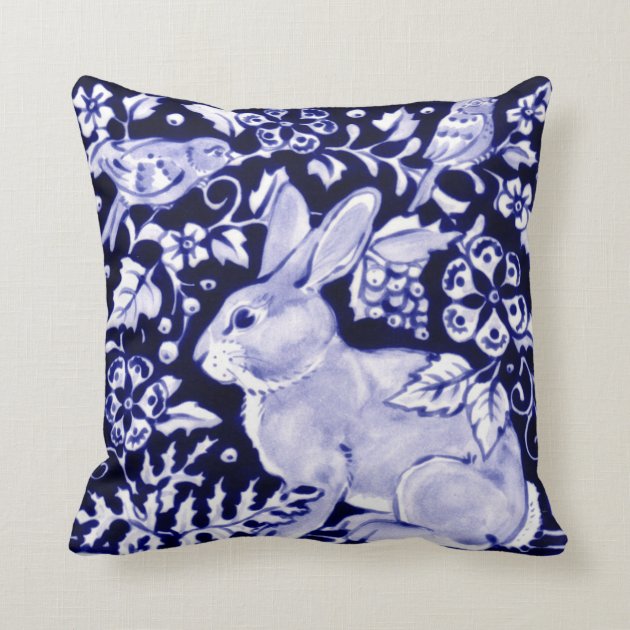 rabbit throw pillow